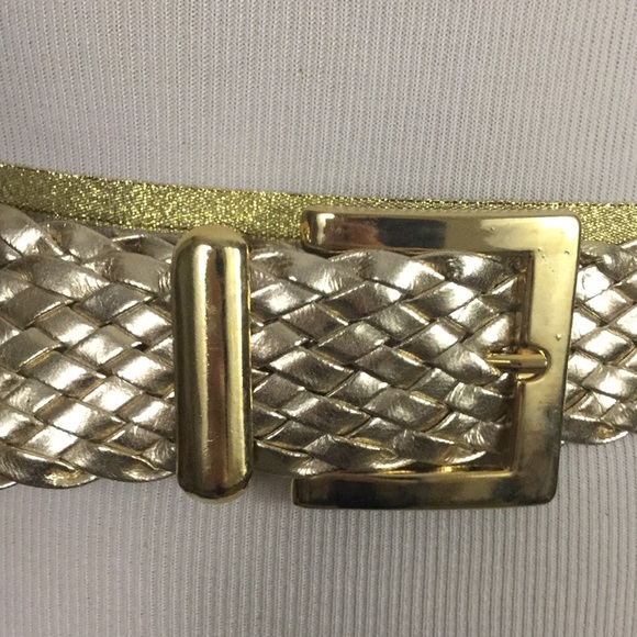 Vintage gold braided belt - wow! - Picture 2 of 7